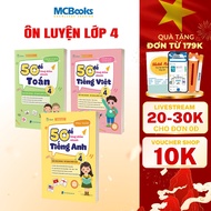 Book -50 Questions to quickly increase scores in 3 subjects for grade 4 - Math - Vietnamese - Englis