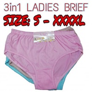 S- XXXL Ladies Panties 3 in 1
