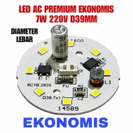 7W ECONOMIC PREMIUM AC LED PCB 220V WIDE PCB 39MM DIAMETER - ECONOMIC AC LED 7W 220V