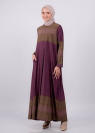 BAJU GAMIS TERUSAN DRESS MOTIF AL MATIRIDI BAHAN SPANDEK GAMIS ELZATTA TERBARU