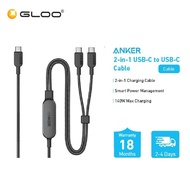 Anker 2-in-1 USB-C to USB-C Cable (4ft, 140W) A8895 | 2-in-1 | Smart Power Allocation