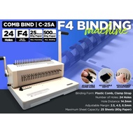 F4 COMB BIND BINDING MACHINE C-25A LONG/LEGAL UP TO F4 SIZE