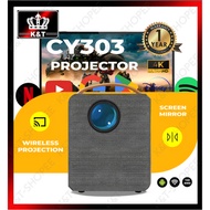 CY303 Y8 Pro Potable Projector 8000 lumens 4K HD Wifi Bluetooth USB HDMI Projector Screen Mirroring