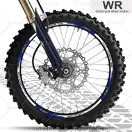 ☼ HOTsaleReflective Motorcycle Wheel Sticker Motocross Rim Stripe Decals For YAMAHA WR250R WR250F WR