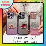 Honor 90 Lite 200 400 Lite Pro Smart 5G fon sarung cermin reben ribbon kitty mirror gradient soft ca