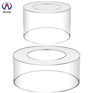 2 Pcs Acrylic Cake Stand Fillable Cake Risers 6/10 Inch Clear Cake Tier Stackable Cake Display Box with Lid Decorative Cake Display Stand Round Acrylic Riser Stand SHOPSKC1051