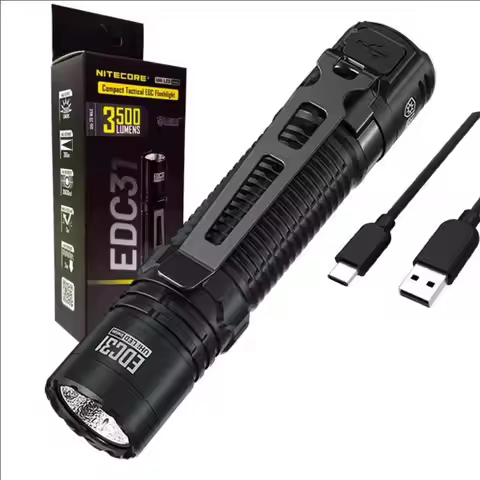 NITECORE EDC31 UHi LED Light 3500 Lumens Lamp USB-C Rechargeable Compact Tactical EDC Flashlight Bui