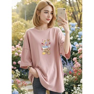 2Y604 [AIYOU] M-5XL T shirt Clothes T shirt Women Tshirt Blouse Women's T-shirt Basic Streetwear T-s