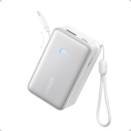 Anker Nano Power Bank 10000mAh Portable Charger with 2.3 ft InstaCord Retractable Cable 45W Max Comp