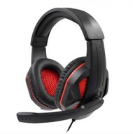 全城熱賣 - MIMD電腦頭戴式耳機有線帶麥臺式電競PS4/5相容遊戲耳麥(紅色）