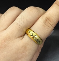 แหวนทองคำลายจิกเพชร 1สลึง ‼️ ลายขายดี งานสวย เหมือนแท้ทุกจุด รับประกันความเงางาม 🚚บริการเก็บเงินปลายทาง