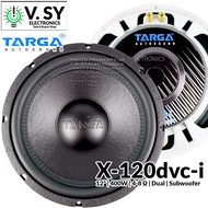 Original 2023 TARGA X-120dvc-i 4 - 8 Ohms 400W 12 inches Dual Coil Auto Car Audio Sound System Subwoofer Setup Speaker X120 X120i X120 dvc i x120dvc 12" inch sub woofer x120dvci x 120 12in