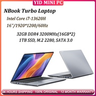 NBook Turbo Laptop 16'' 1920*1200 60Hz Intel Core i7-13620H 32GB DDR4 3200MHz 1TB SSD M.2 2280 Busin