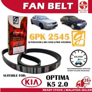 S2U Gaido Fan Belt Kia Optima K5 2.0 Air Cond Alternator Power Steering Belt 6PK2545 Tali Kipas Kere