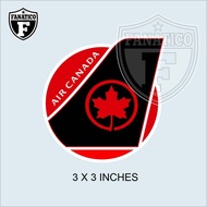 FANATICO AIR CANADA Airline Vinyl Sticker Travel Luggage Waterproof outdoor Laminated Vinyl Sticker
