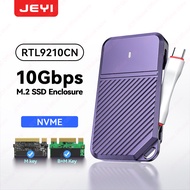 JEYI Gyro-Sensor ป้องกันการเขียนข้อมูล M.2 NVMe Enclosure เคส SSD USB-C 10Gbps และ RTL9210CN ชิปรองร