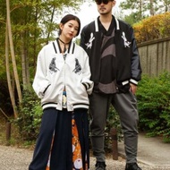 【熱門預購】緞面橫須賀動物棒球外套 (3色) 76L-6108