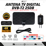 ANTENA TV DIGITAL TAFFWARE INDOOR + Penguat Sinyal D139 Signal 4K Smart Android Anten FullHD