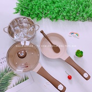 Premium Didinika bear stone pot and pan set