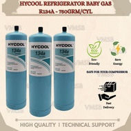 REFILL COMPRESSOR & AIR-COND HYCOOL REFRIGERATOR  R134A - 750GRM/CYL