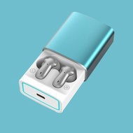 新款私模F9-5C藍牙耳機M10 YD03遊戲運動TWS無線迷你入耳M90PRO5金屬藍色