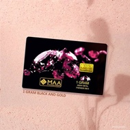 Gold bar 1 gram 999.9 gold bar GOLD BAR 1G MAA ORODESIGN Emas Tulen 999.9 (24 KARAT)