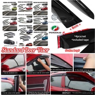 Door Visor Standard Size 8cm Airpress Aerodynamic Car Window Shield Rain Visor Aero Wing Cermin Sisi