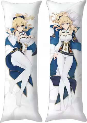 Anime Genshin Impact Jean Dakimakura Cosplay Hugging Body Cool Pillow Case Custom Double Side Print 