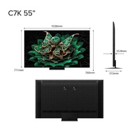 Tcl 2025 New | C7k Premium Qd-mini Led 4k Tv 55inch