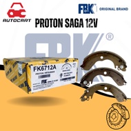 FBK BRAKE SHOE (REAR) FOR PROTON SAGA 12V ISWARA & WIRA 1.3 1.5  FK6712