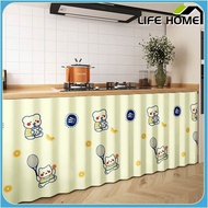 Simple Cabinet Curtain Velcro Door Curtain Covering Curtain Dust-proof Curtain Non Perforated Bookcase Wardrobe Shoe Cabinet Wardrobe and Hat Room Curtain