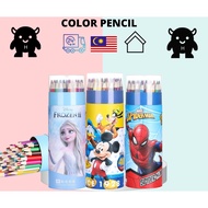 Colour Pencil stationary stationery frozen spiderman color pencil alat tulis alat tulis cute alat tu