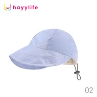 Hayylife Topi Pelindung Matahari - Topi Korean style pelindung wajah topi musim semi dan musim pana