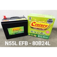 [Installation Provided] N55 | 80B24L CENTURY EFB | Start Stop Car Battery Bateri Kereta | Mazda MX5 