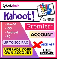 Kahoot!+ Premier Max to 400 players per game 7 days and 1 month