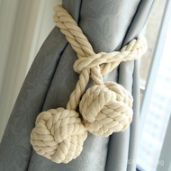 Purely Handwoven American Country Style Cotton Rope Curtain Tiebacks Curtain Straps Curtain Rope Eco