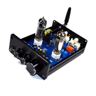 Mytools-MY HXBER Vacuum Tube Amplifier 6J5 Preamplifier BT Preamp AMP with Volumes Treble Bass Tone 