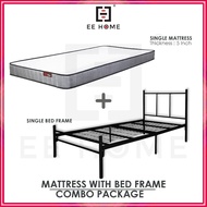 EE HOME 5 INCH SET Single Bed Frame With Mattress Single Mattress Katil Bujang Tilam Bujang - CM-BF6
