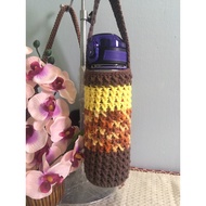 Handmade sarung botol air 800ml/crochet water tumbler cover
