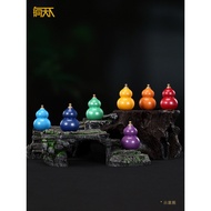 < Colorful Gourd > Gourd Fulu Small Ornaments Brass Opening Hollow Gourd Pendant Entry Pendant Gift