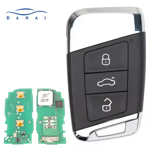 dahai 3 Button Smart Remote Key 434 MHz For VW Passat Magotan Replacement Key With MQB 88 Chip FCCID