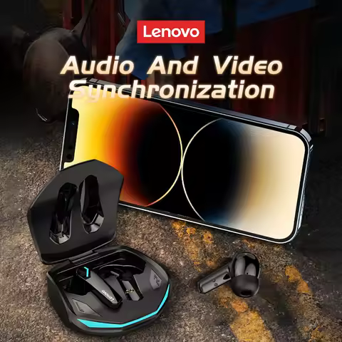 2PCS Lenovo GM2 Pro Wireless Headphones Bluetooth Earphones HIFI Sound Headsets Sport waterproof Ear