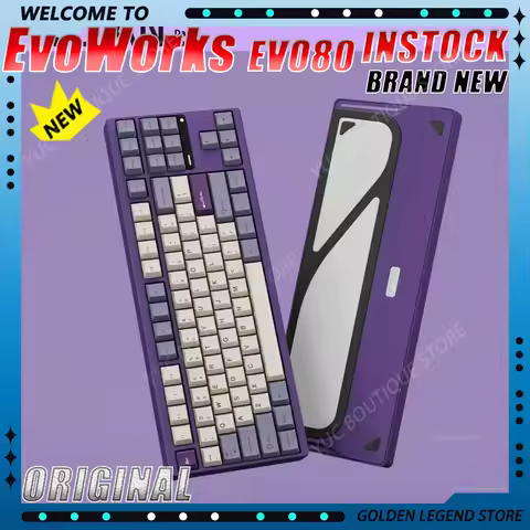EvoWorks EVO80 Gaming Mechanical Keyboards Aluminium Alloy Hot Swap 3-Mode Wireless Bluetooth Custom