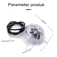 Lampu Kolong LED Bulat RGB Motor Mobil Truk Bus 12V - 24V Hexagonal