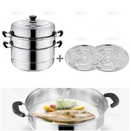 ♞,♘,♙3layer stainless steel steamer,soup pot,siopao,siomai,cooking,cookware,kitchenwares,BINLU