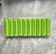 Combo 10 viên pin sạc Lishen 18650 LR1865LA đầu bằng màu xanh lá 3.7V Li-ion dòng xả cao 20A