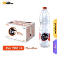 Cleo Air Mineral 1500 ml x 12 Botol (1 Dus) - Air Murni AMDK Tanobel Food - Water