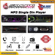 🔥MP3 PLAYER SAMURAI KATANA Caliber Universal Single Din Player Radio MP3 USB AUX SD BT Stereo App Co