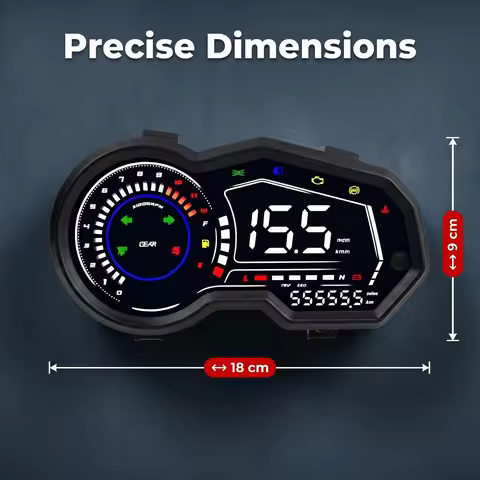 Digital Motorcycle Speedometer Dashboard Fit Italika 150Z 150SZ 170Z LCD Odometer Tachometer Fuel Ga