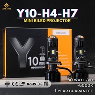 Mini Biled Y10 - H4 H7 Double Beam Projector Headlight High Beam